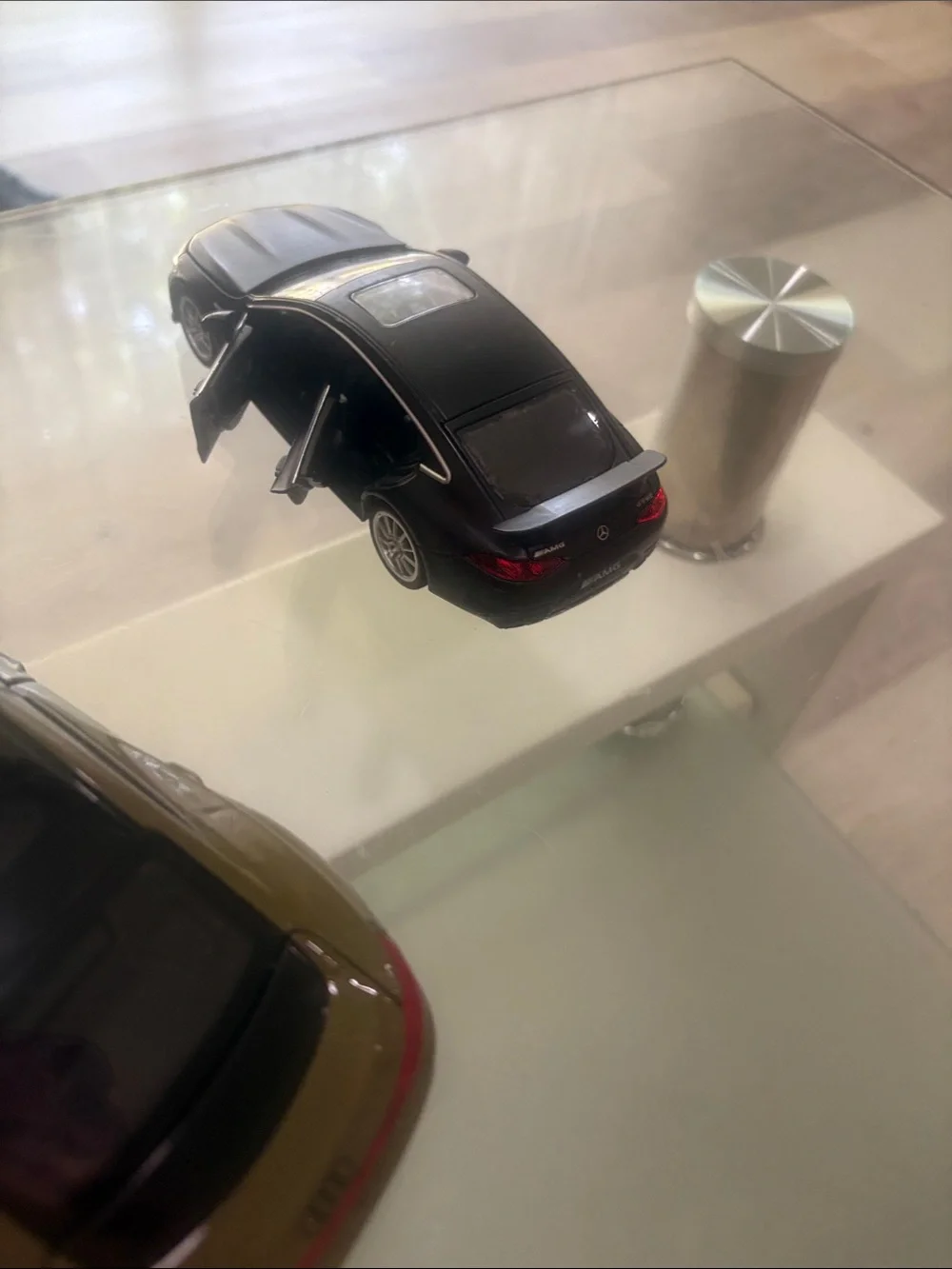 Mercedes and Audi toy cars